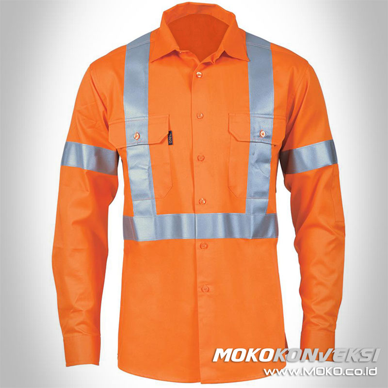 pakaian safety tempat beli baju wearpack k3 orange lengan panjang