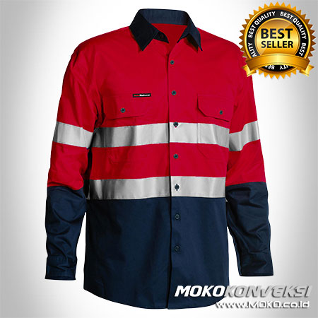 wearpack safety merah dongker scotchlite 2 best