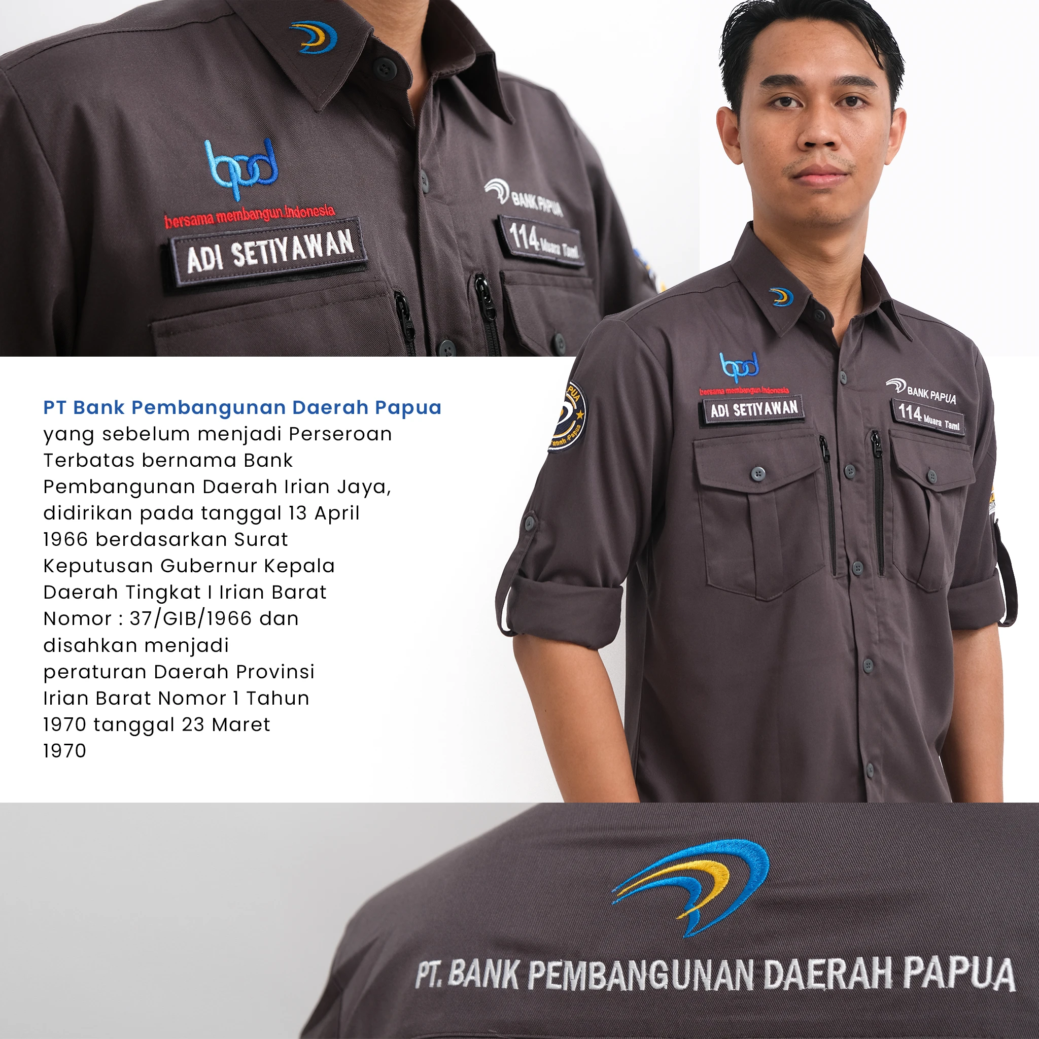 Kemeja Tactical Bank Papua